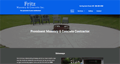 Desktop Screenshot of fritzmasonrynconcrete.com