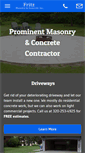 Mobile Screenshot of fritzmasonrynconcrete.com