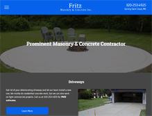 Tablet Screenshot of fritzmasonrynconcrete.com